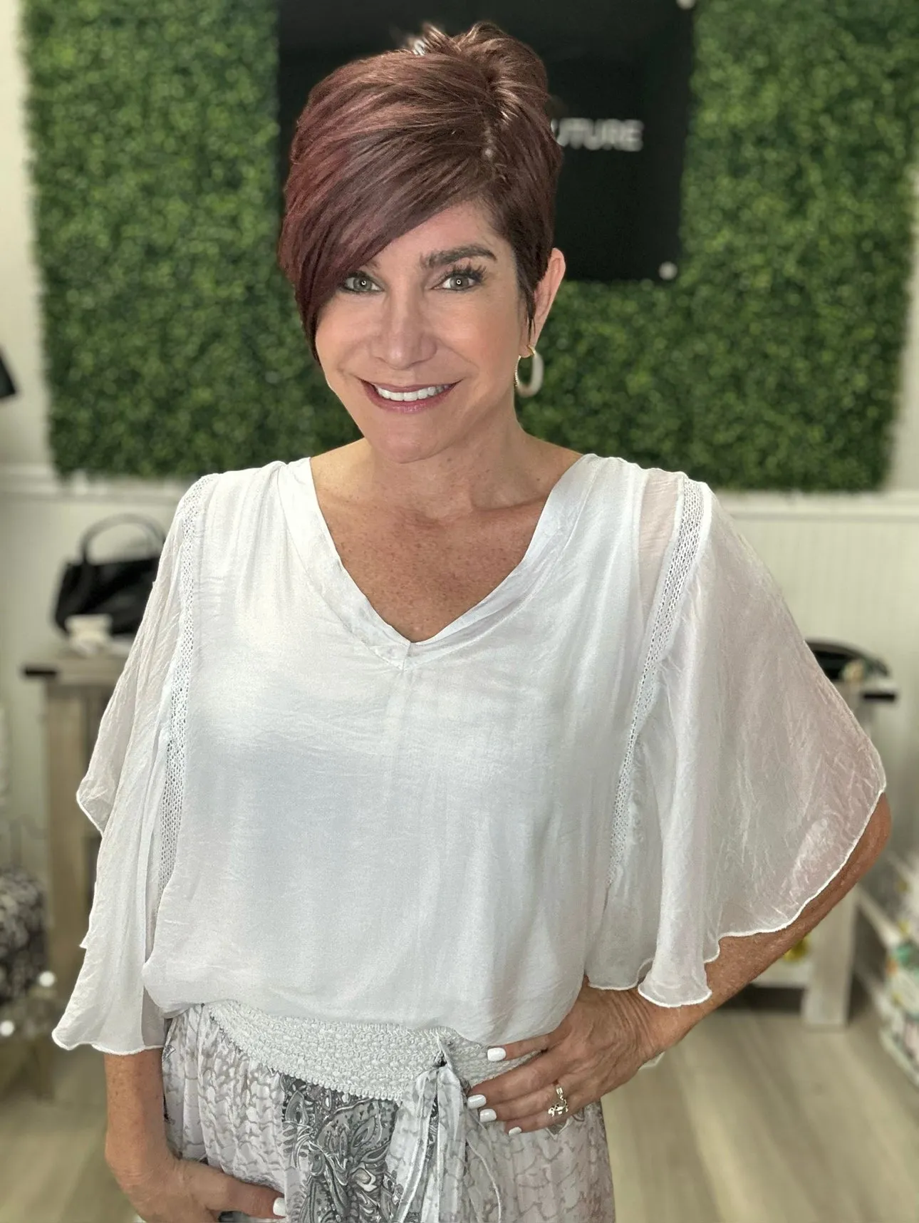 Italian Silk Overlay Blouse