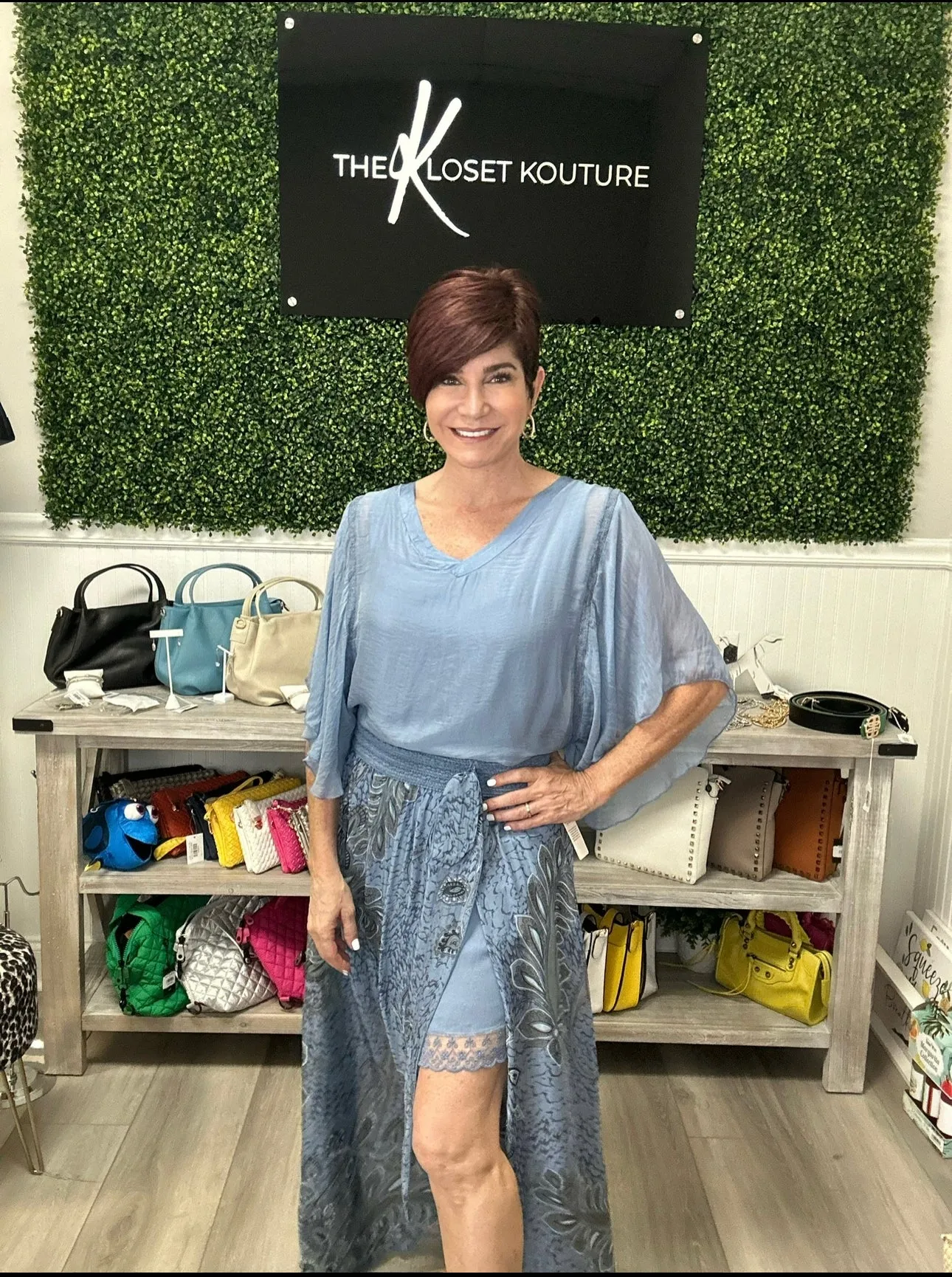 Italian Silk Overlay Blouse
