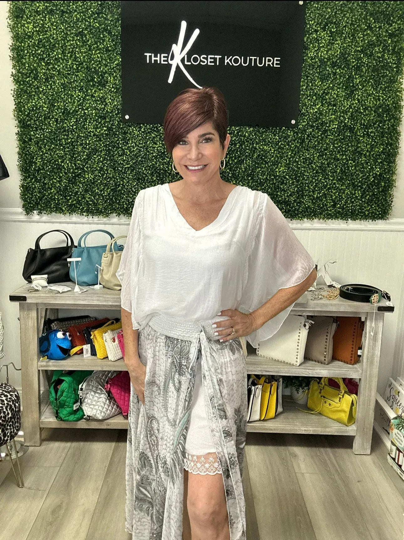 Italian Silk Overlay Blouse