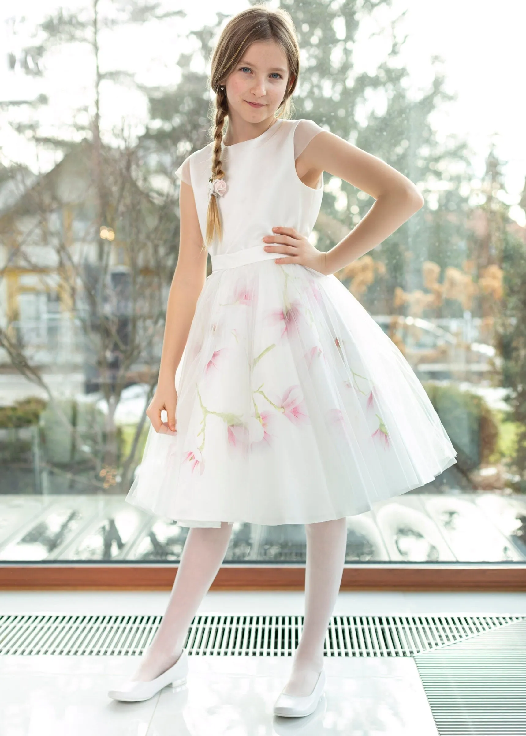 IVORY Occasion Flower Girl Dress (Magnolia)