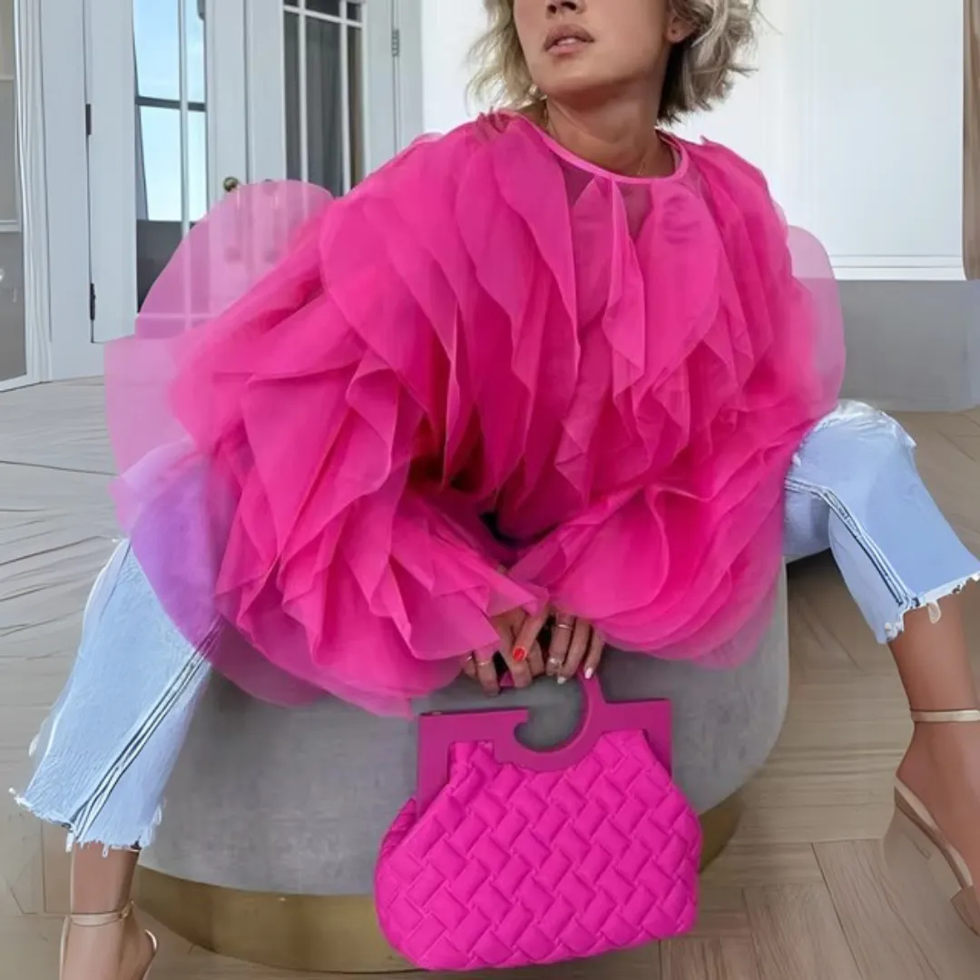 Karissa™ | Elegant Ruffles Sleeved Blouse