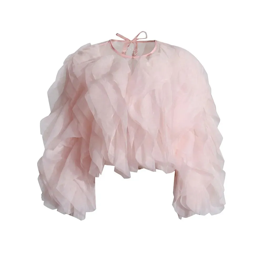 Karissa™ | Elegant Ruffles Sleeved Blouse