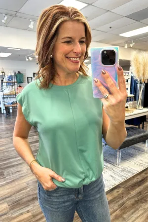 Knotted Hem Jersey Top