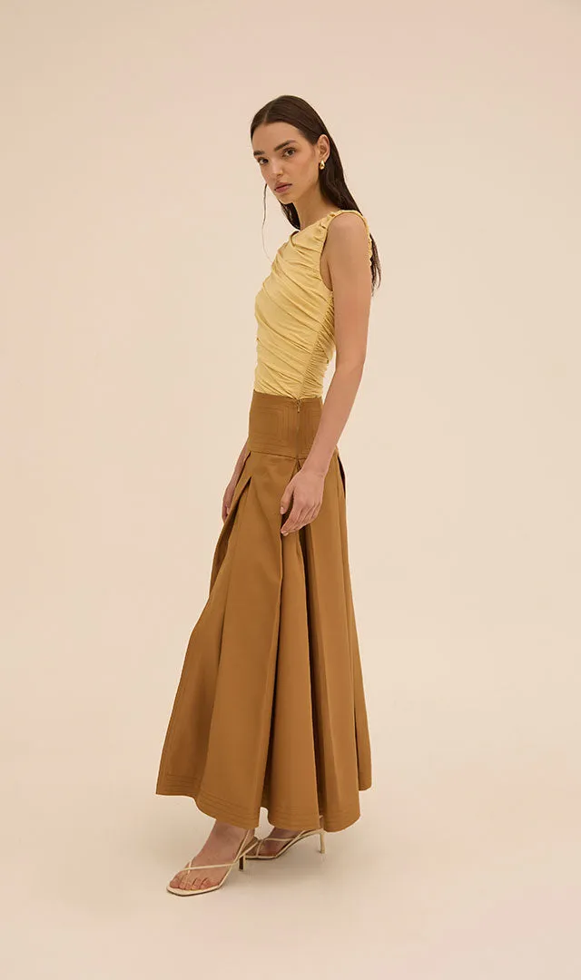 Layan Skirt in Brown
