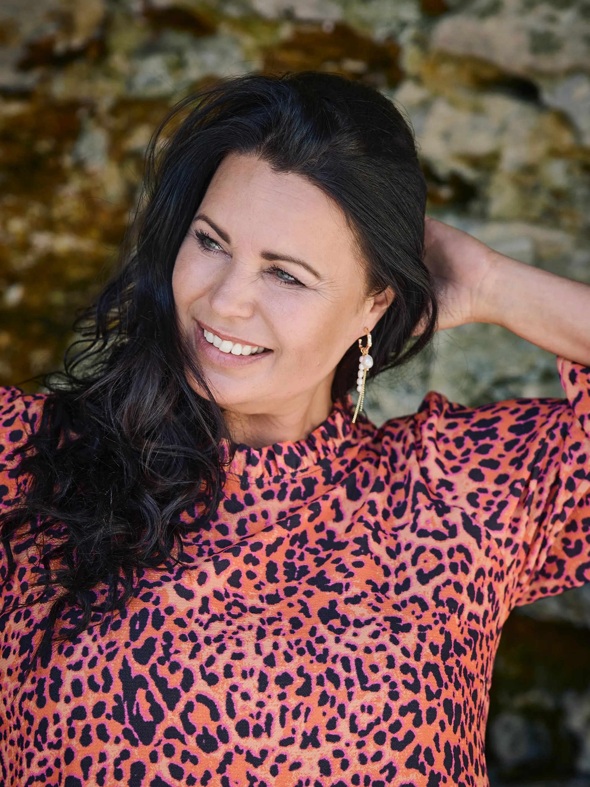 LEIGH BLOUSE - Leo print