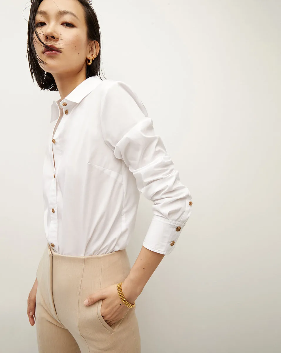 Libby Poplin Button-Down Shirt