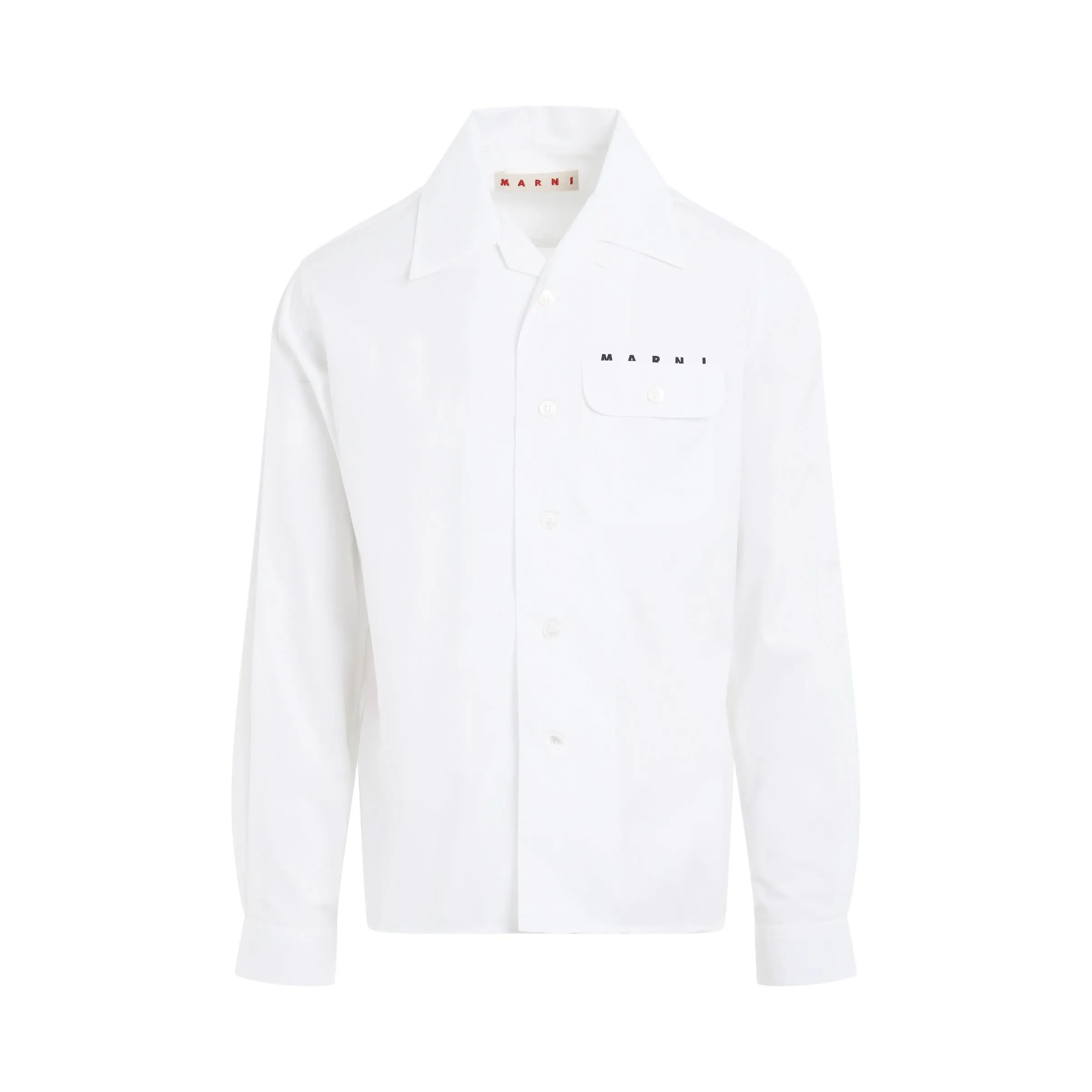 Logo Long Sleeve Shirt in Lily White