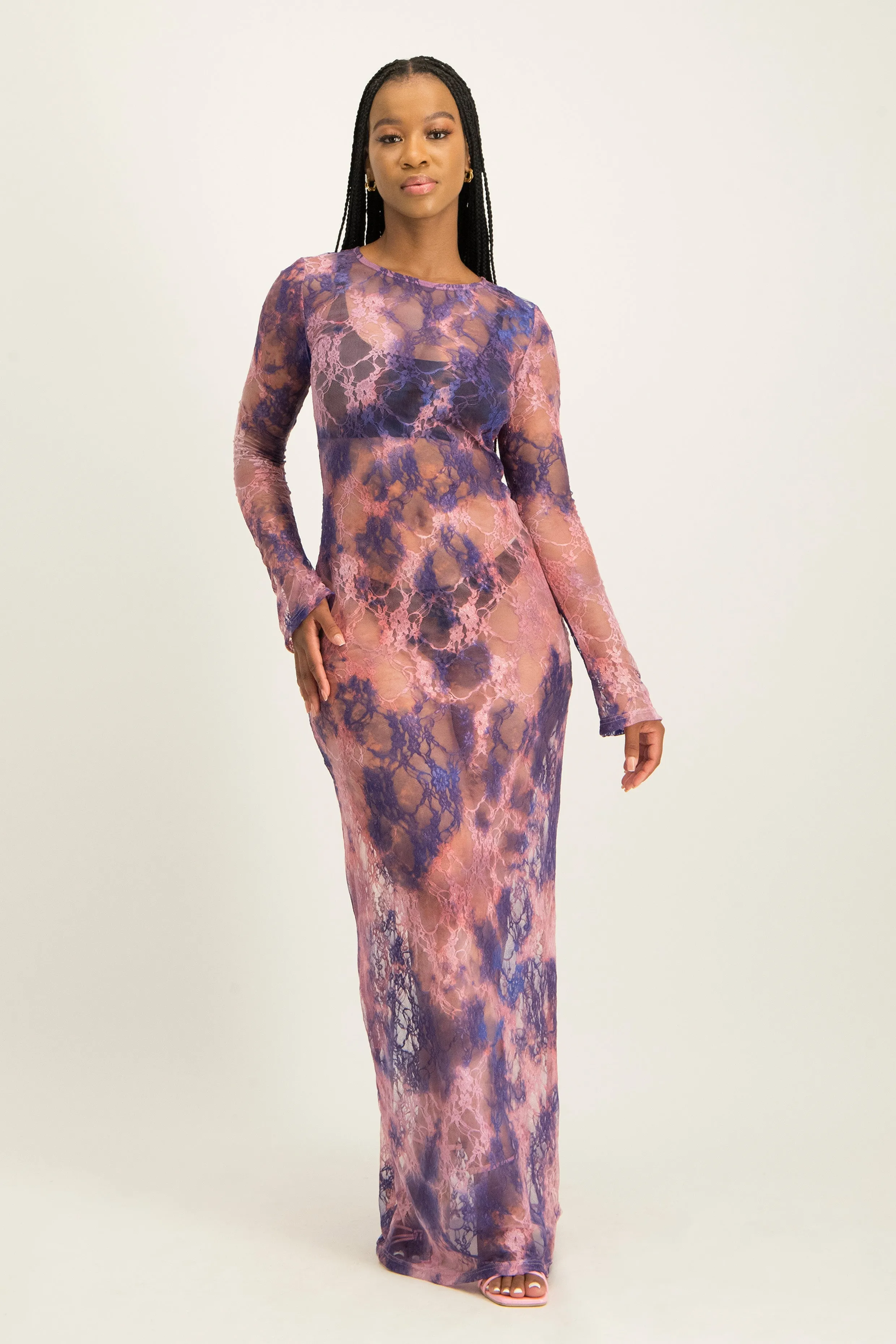 Long Sleeve Lace Maxi Dress