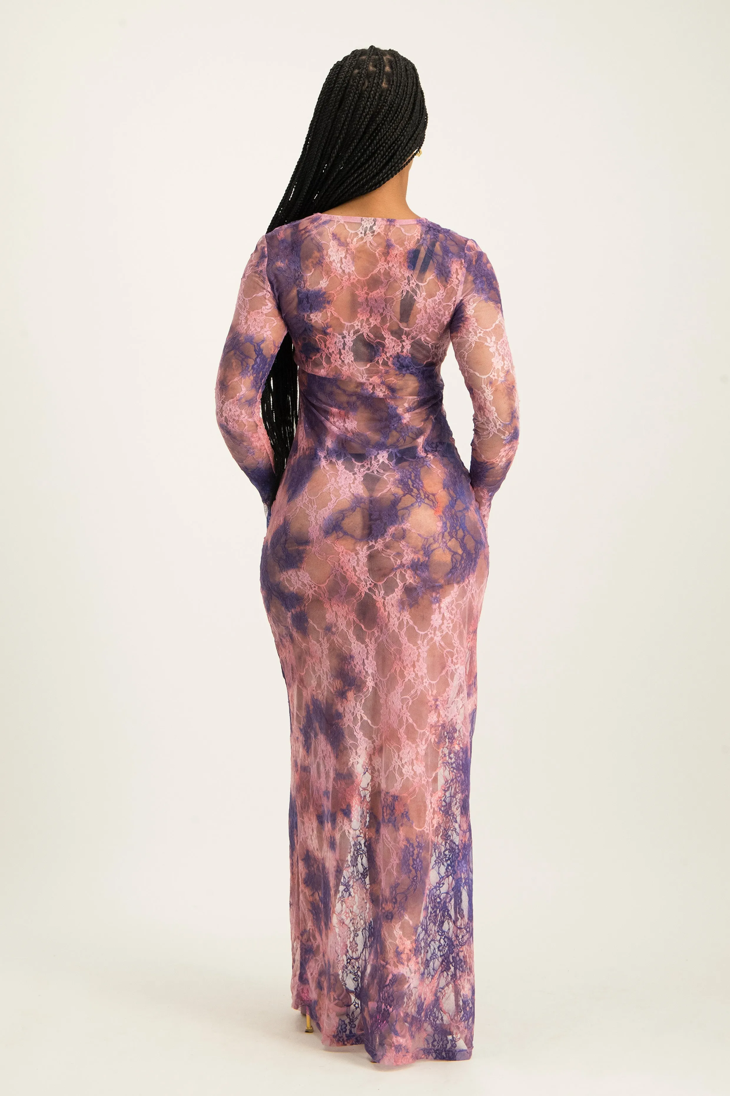 Long Sleeve Lace Maxi Dress