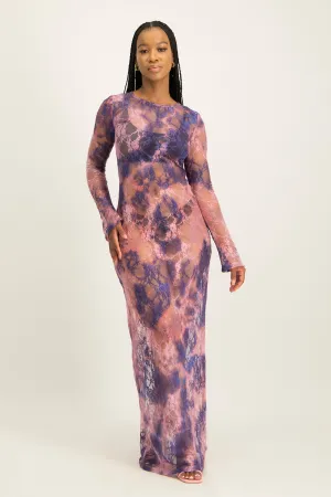 Long Sleeve Lace Maxi Dress