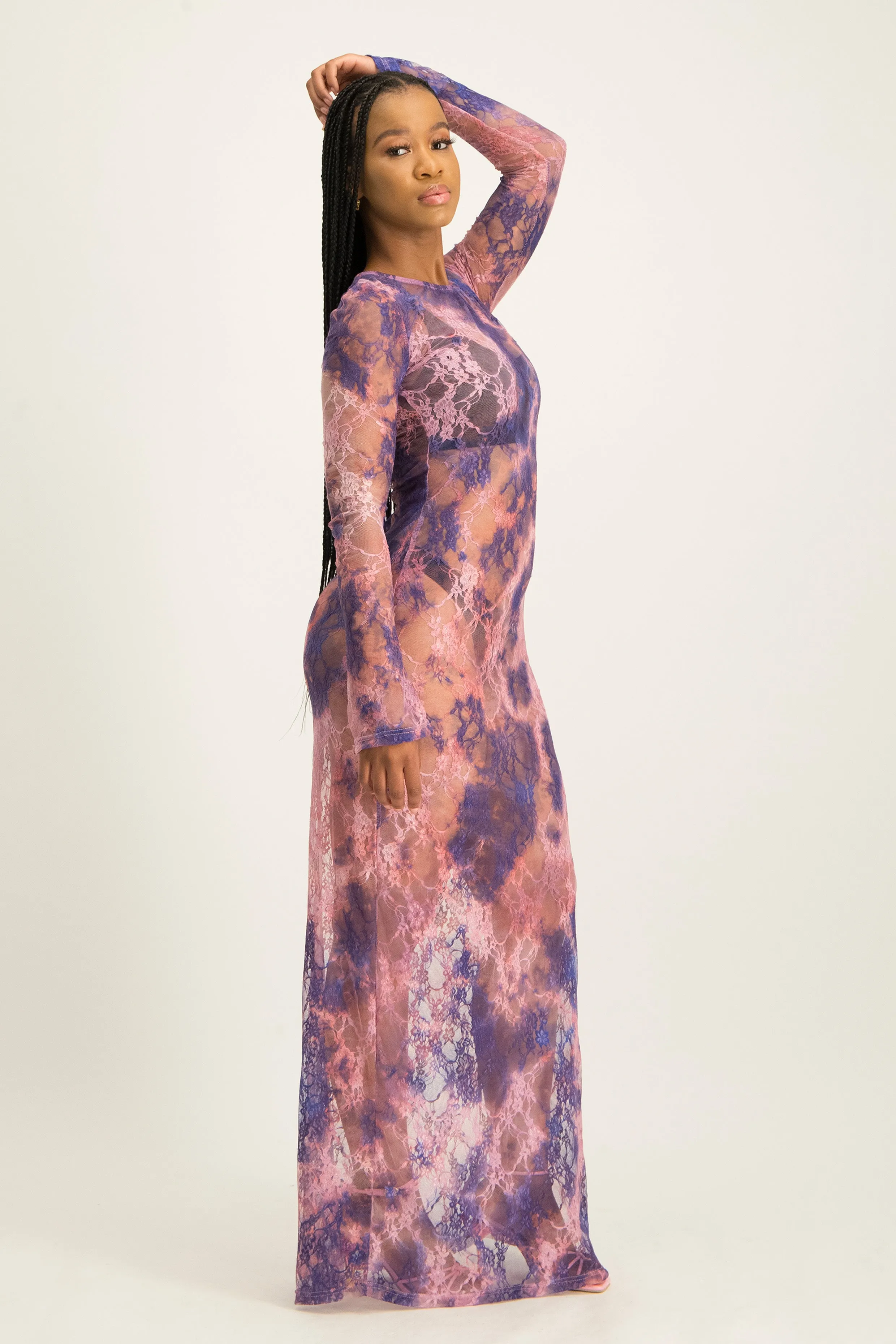 Long Sleeve Lace Maxi Dress