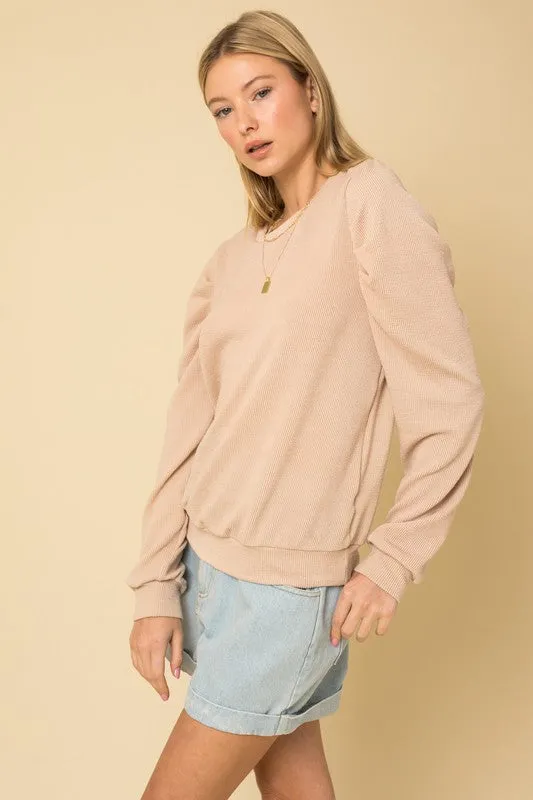Long Sleeve Top W/ Puff