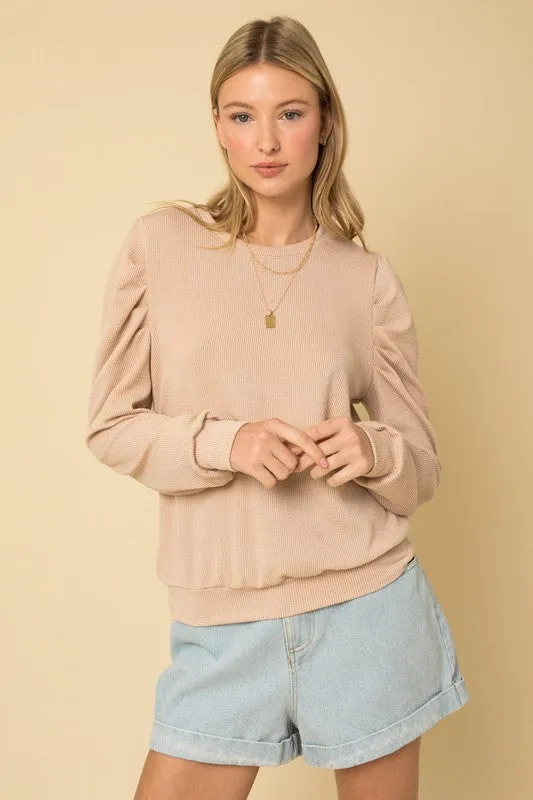 Long Sleeve Top W/ Puff