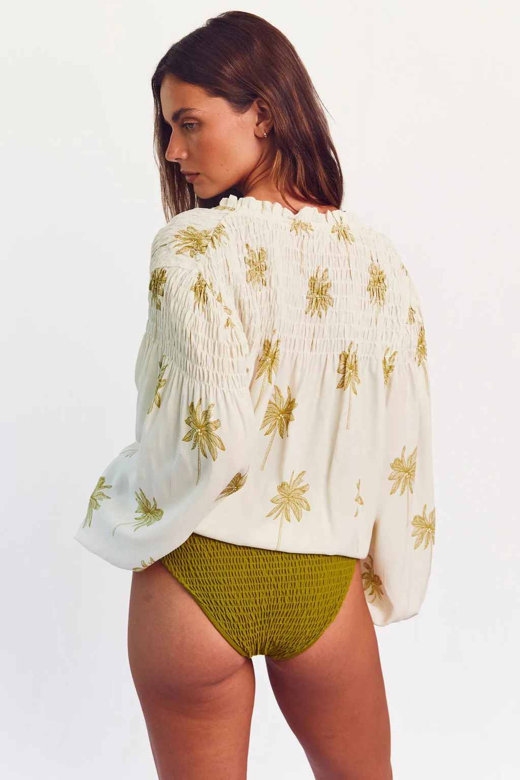 Lorelei Blouse // Cream Palmas
