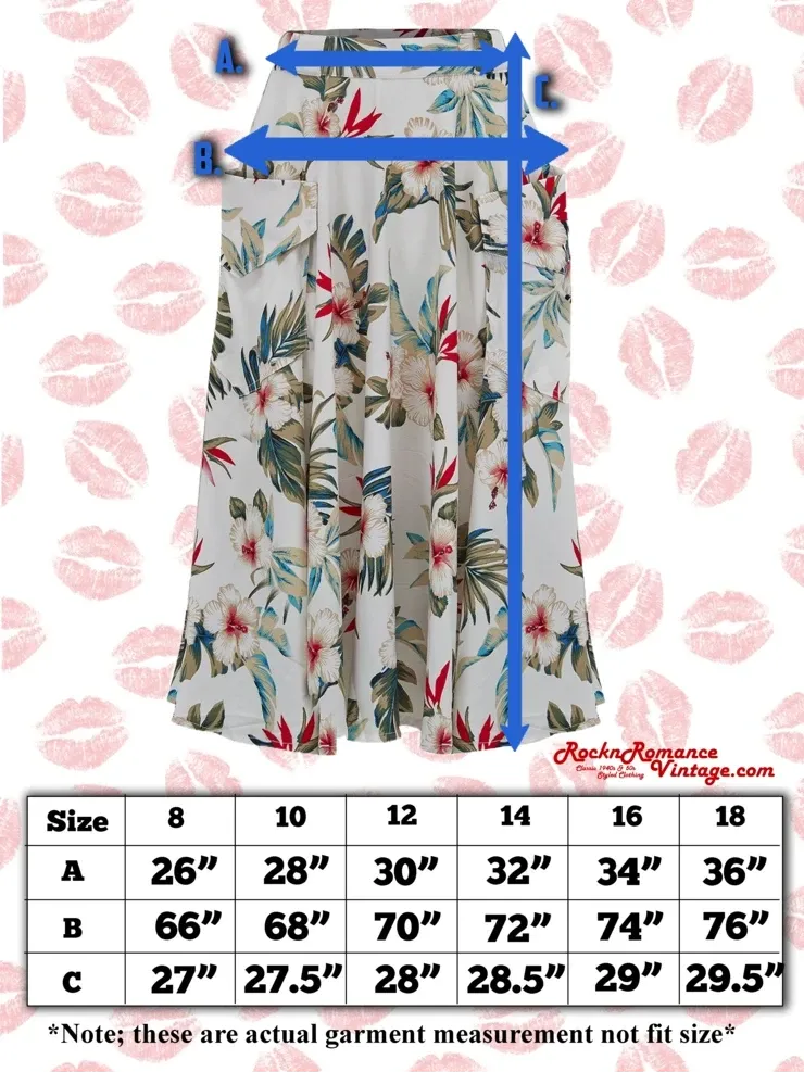 *Make Do & Mend* Sample Sale "Beverly" Skirt in Daydream Print size 12 .. PLEASE READ FULL DESCRIPTION ..