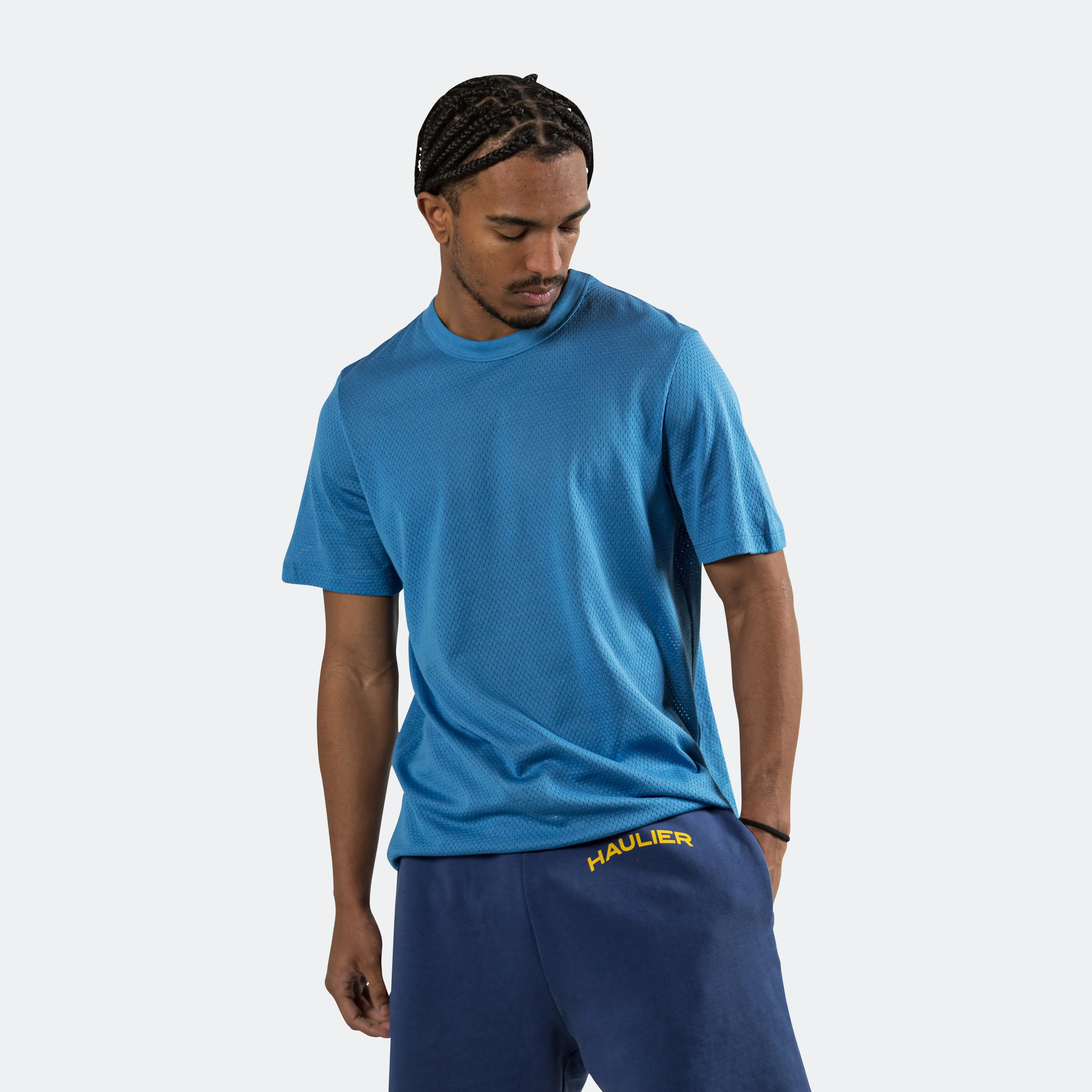 Marvin Mesh Tee - Sapphire Blue