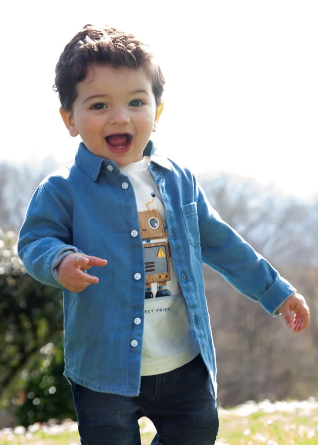 Mayoral L/s soft denim shirt