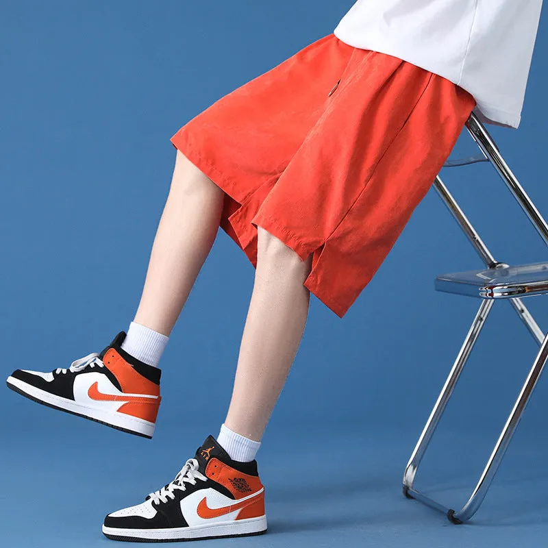 Men Shorts Summer Trendy Casual knee length Stylish Straight Loose Sporty Pants Shorts