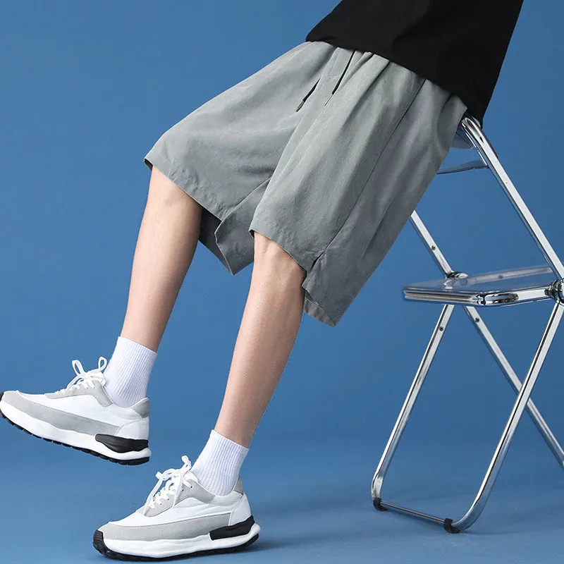Men Shorts Summer Trendy Casual knee length Stylish Straight Loose Sporty Pants Shorts