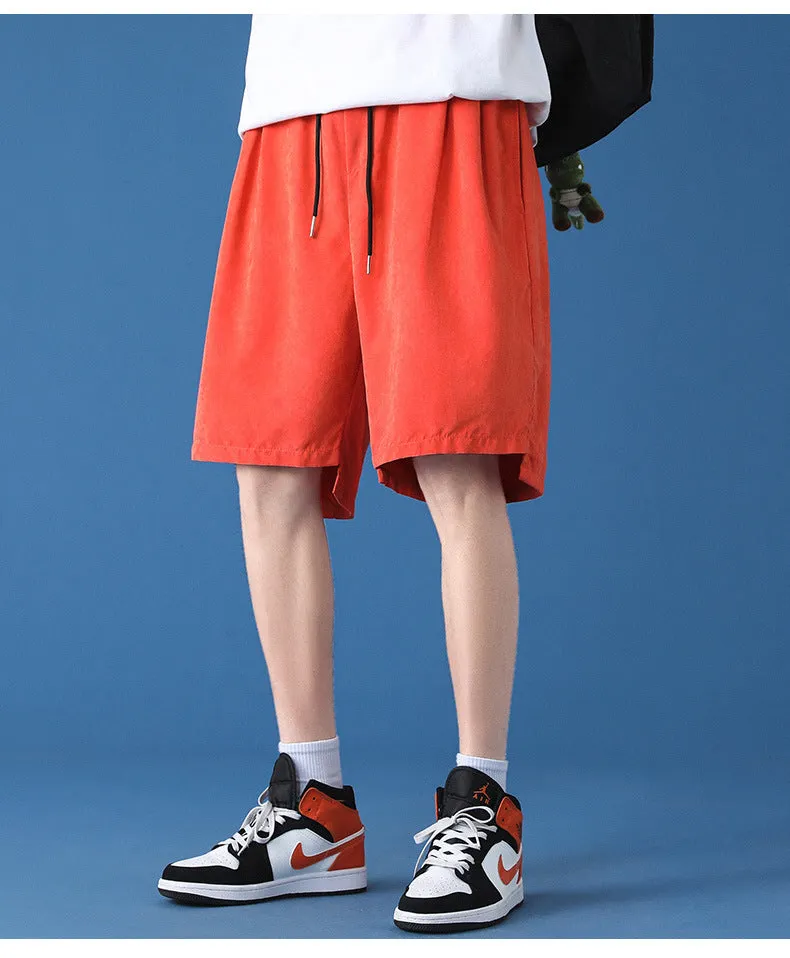 Men Shorts Summer Trendy Casual knee length Stylish Straight Loose Sporty Pants Shorts