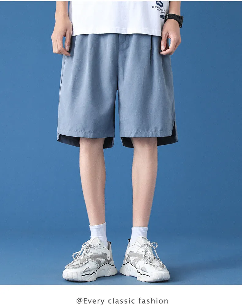 Men Shorts Summer Trendy Casual knee length Stylish Straight Loose Sporty Pants Shorts