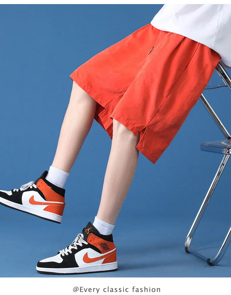 Men Shorts Summer Trendy Casual knee length Stylish Straight Loose Sporty Pants Shorts