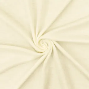 Milk Ivory Solid Stretch Rayon Jersey Knit Fabric