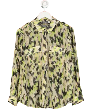 Mint Velvet Multicoloured Chiffon Print Shirt UK 14