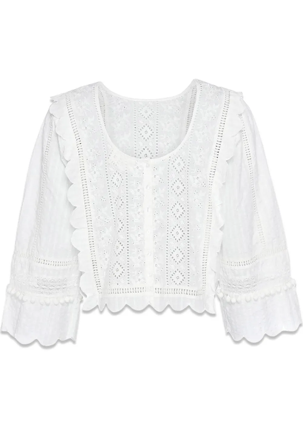 Miramar Cotton Top - Off-White