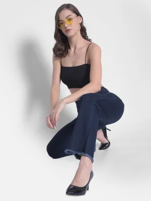 Navy Blue Straight Jeans