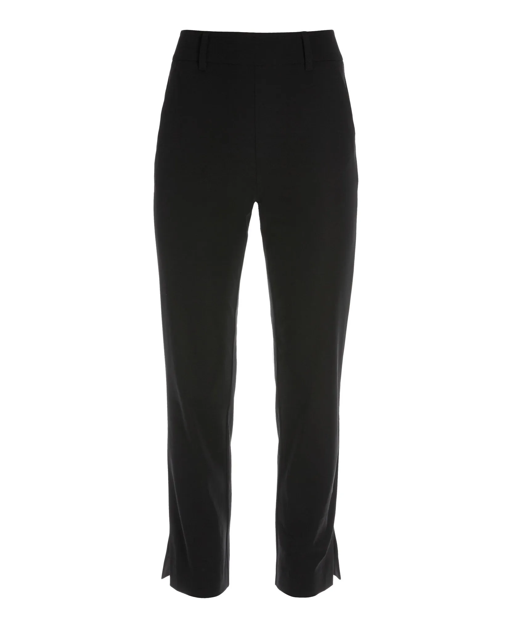 Newport Twill Pull on Crop Pant Black