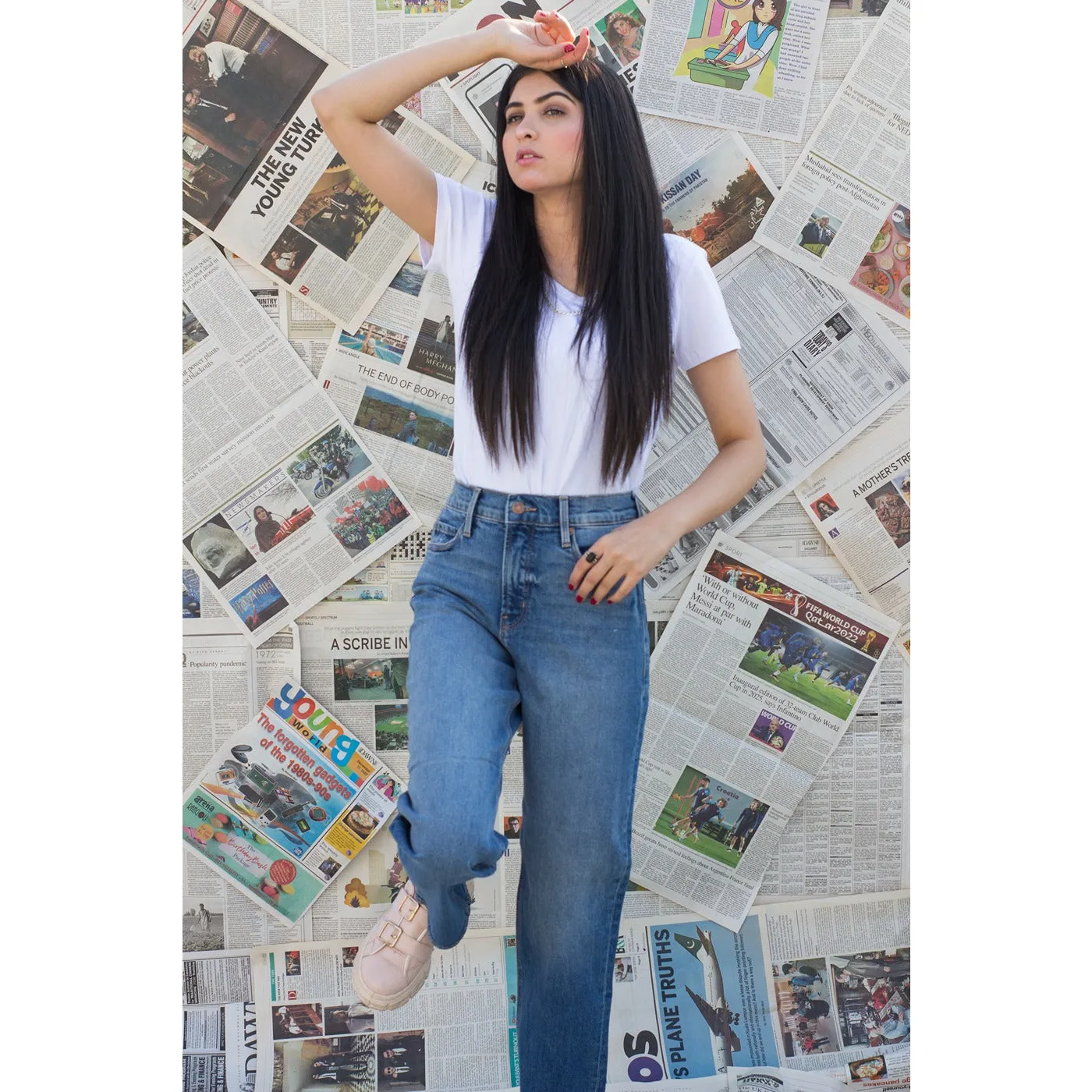 ON Straight Distressed Jeans