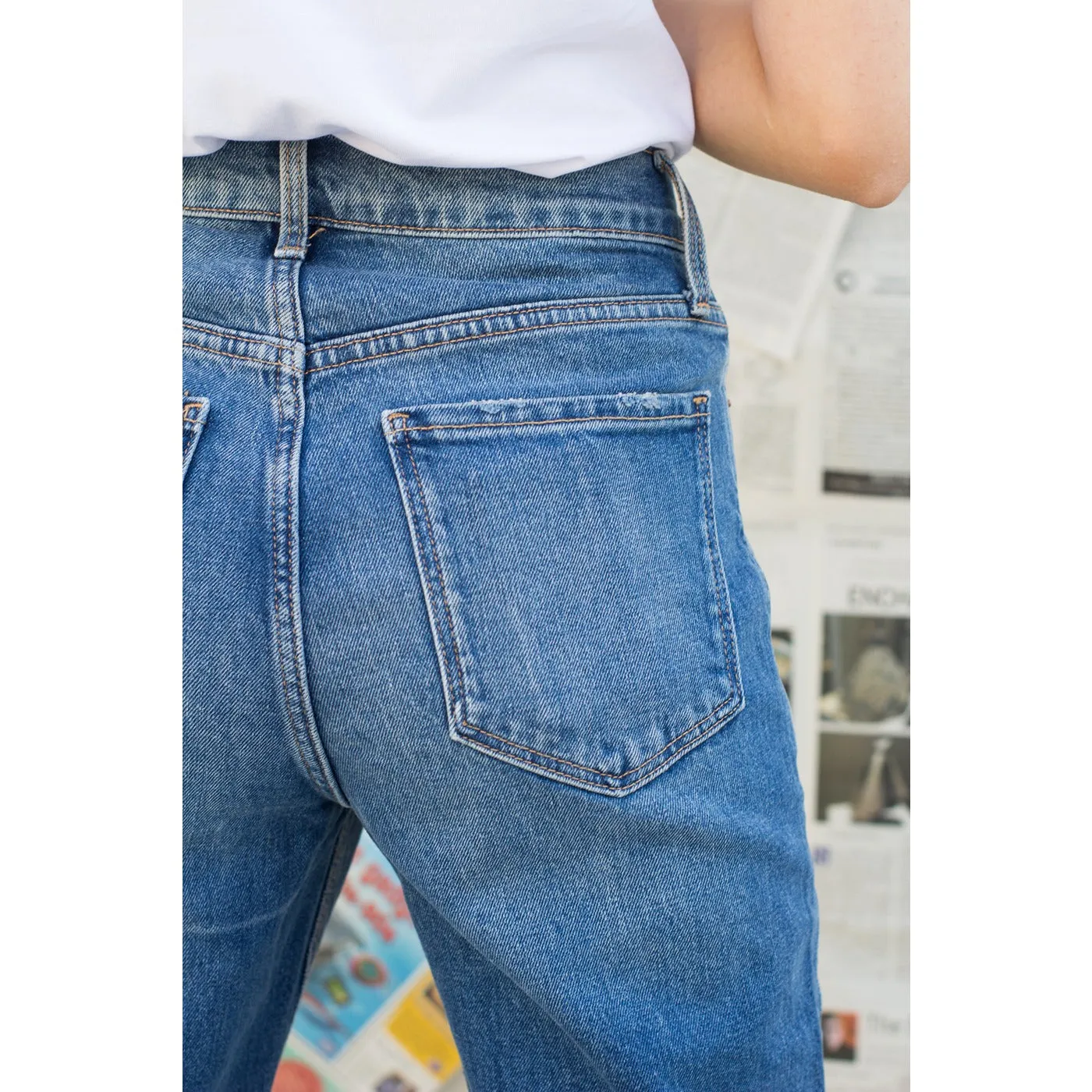 ON Straight Distressed Jeans
