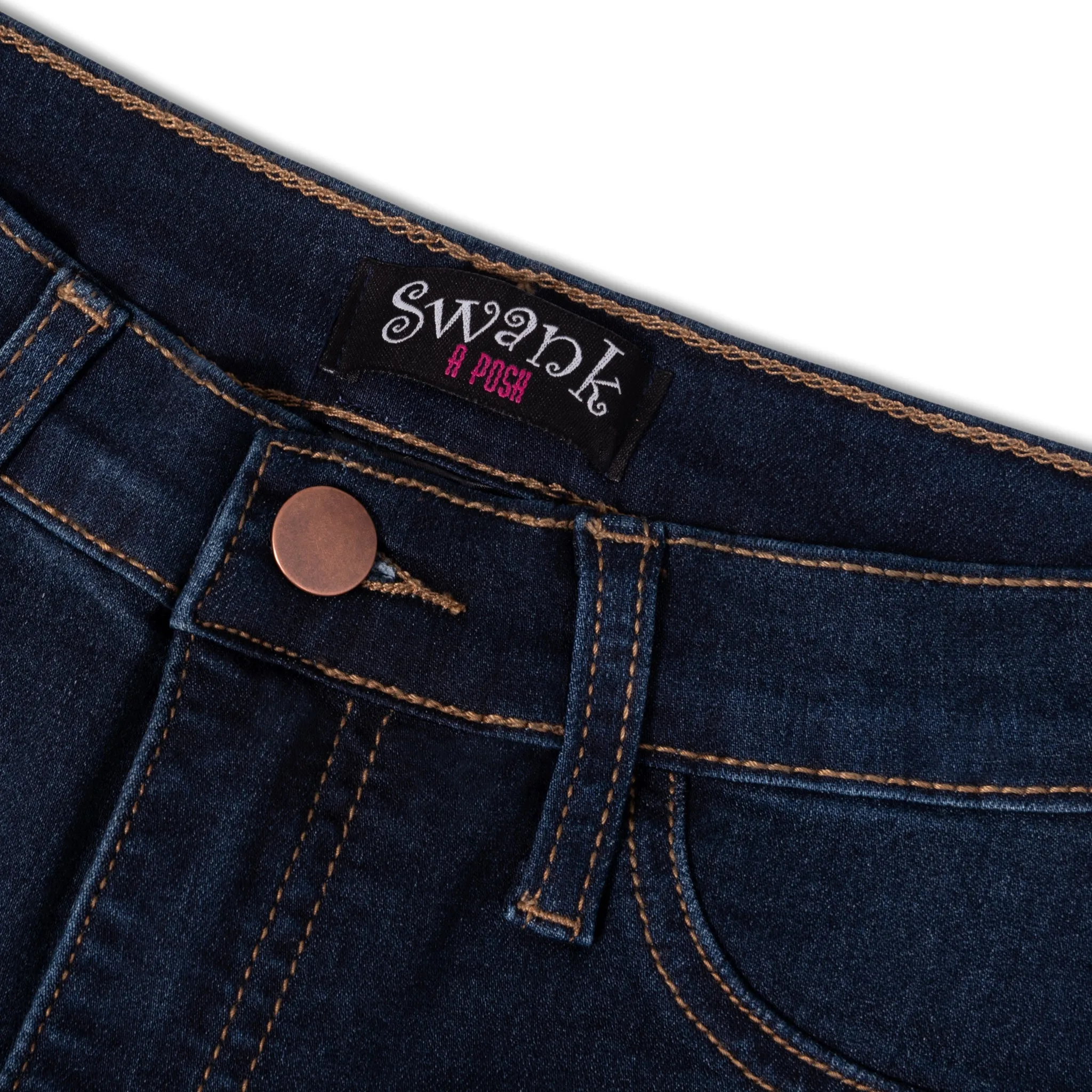 On Strike High Rise Jeans - Dark Wash