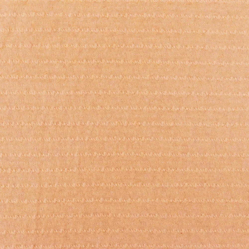 Orange Texture Stripe Stretch Jersey Knit Fabric
