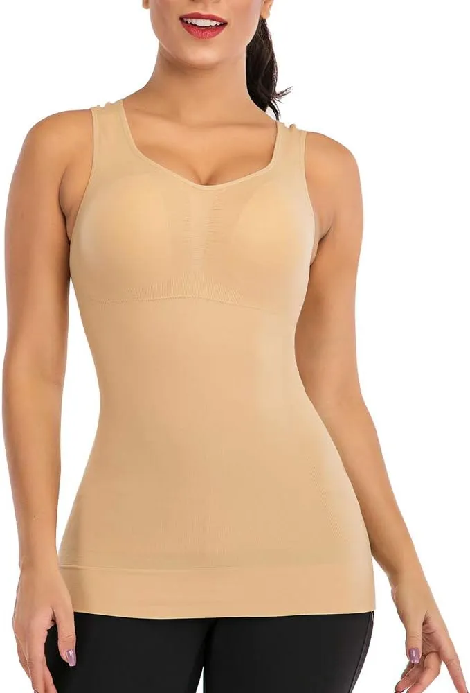 Padded Camisole Stretchable Sportswear Top