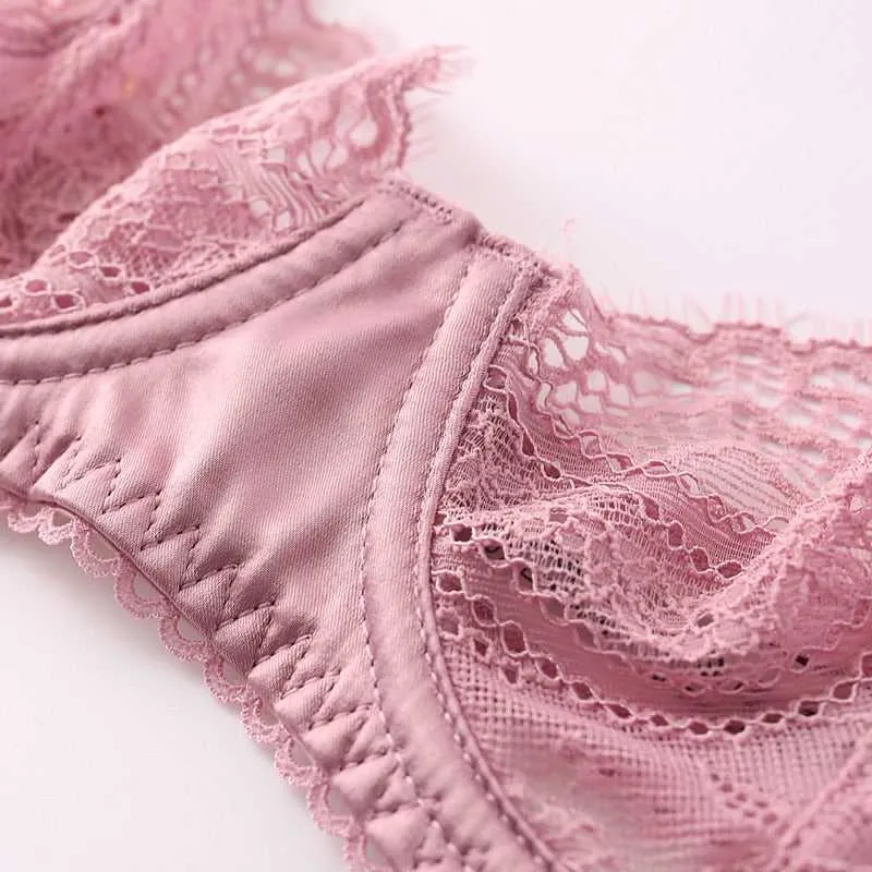 Pink & Black Lace Set