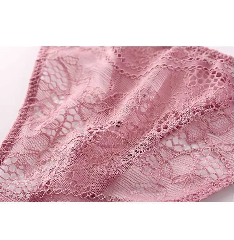Pink & Black Lace Set