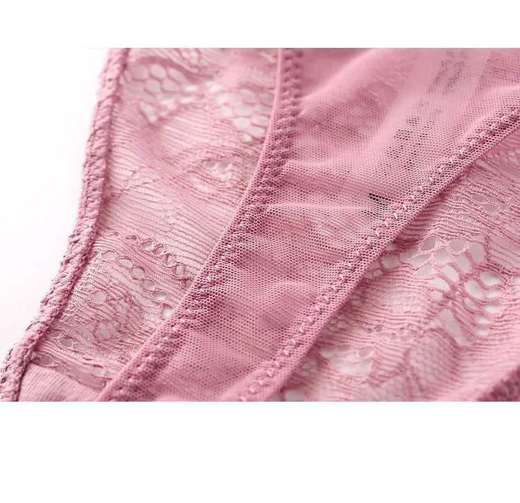 Pink & Black Lace Set