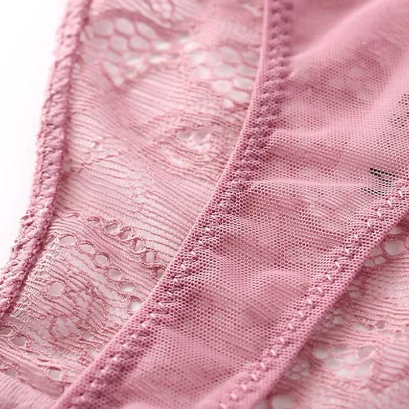 Pink & Black Lace Set