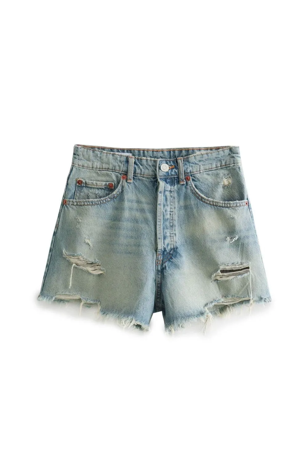 'Polina' Stylish Ripped High Waist Shorts (6 Color)