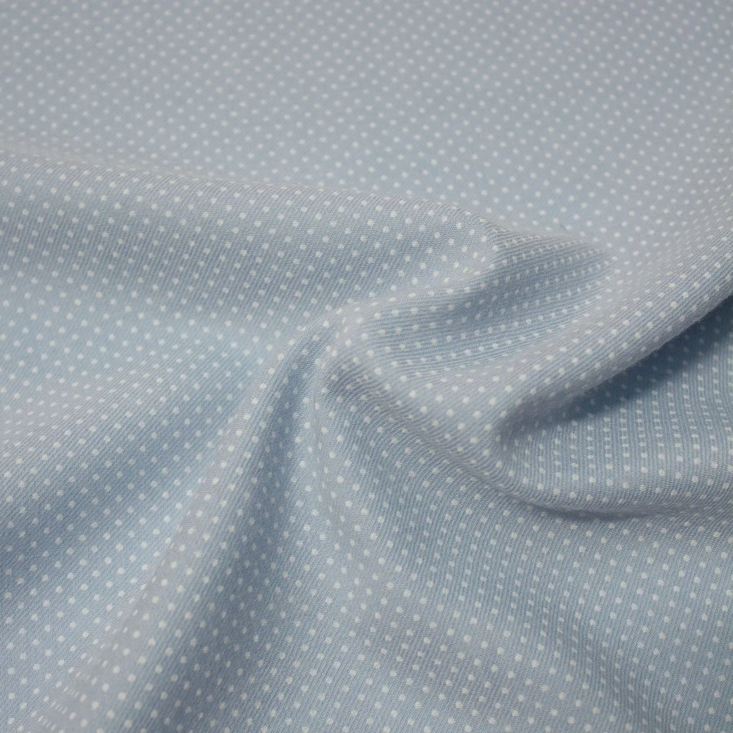 Poppy Blue Polka Dot Wool Blend