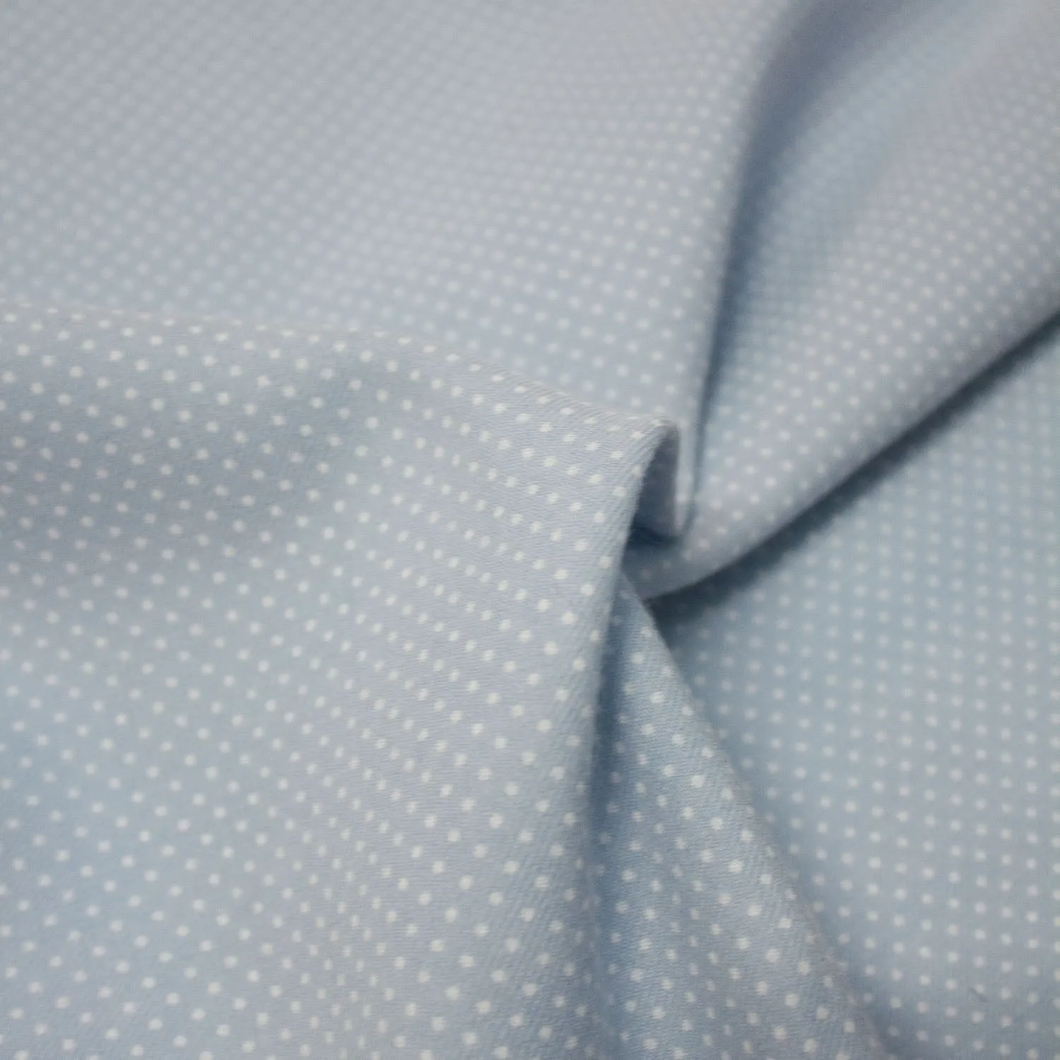 Poppy Blue Polka Dot Wool Blend