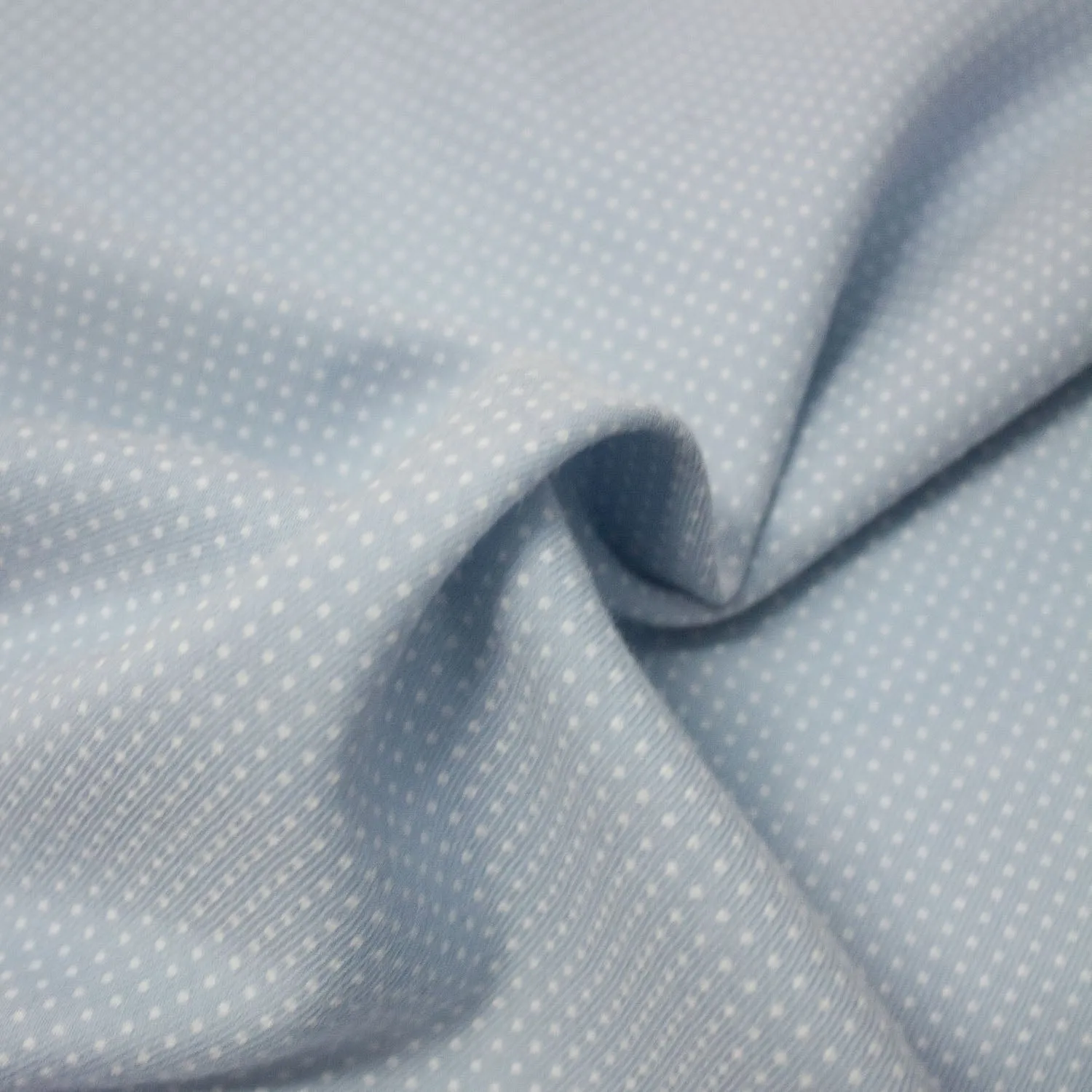 Poppy Blue Polka Dot Wool Blend