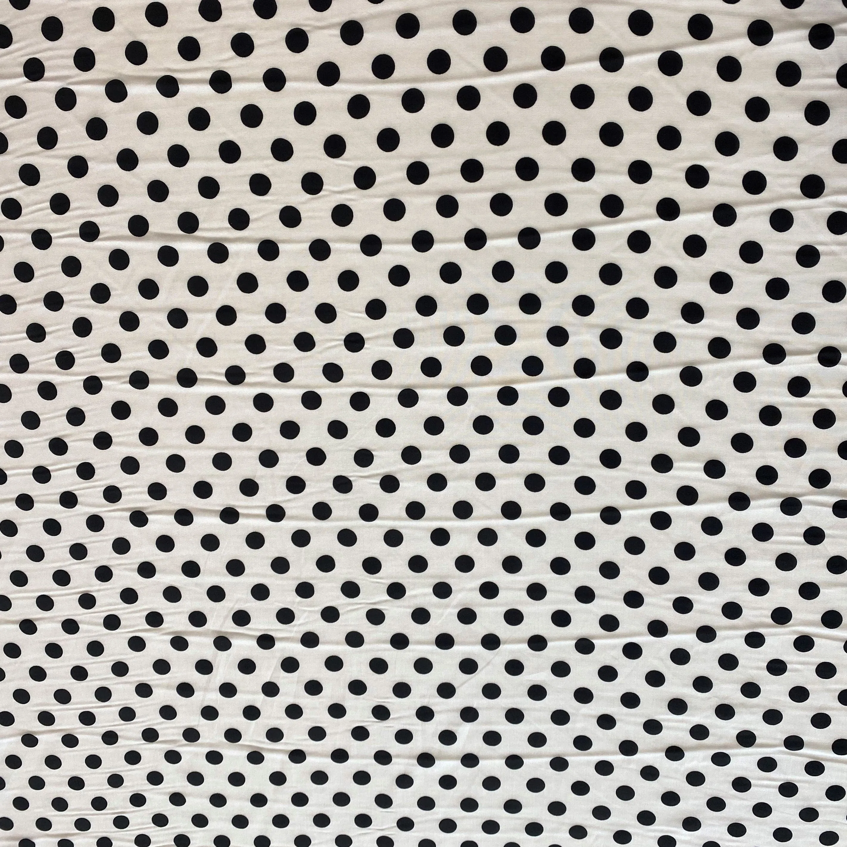 Printed Viscose Spot White