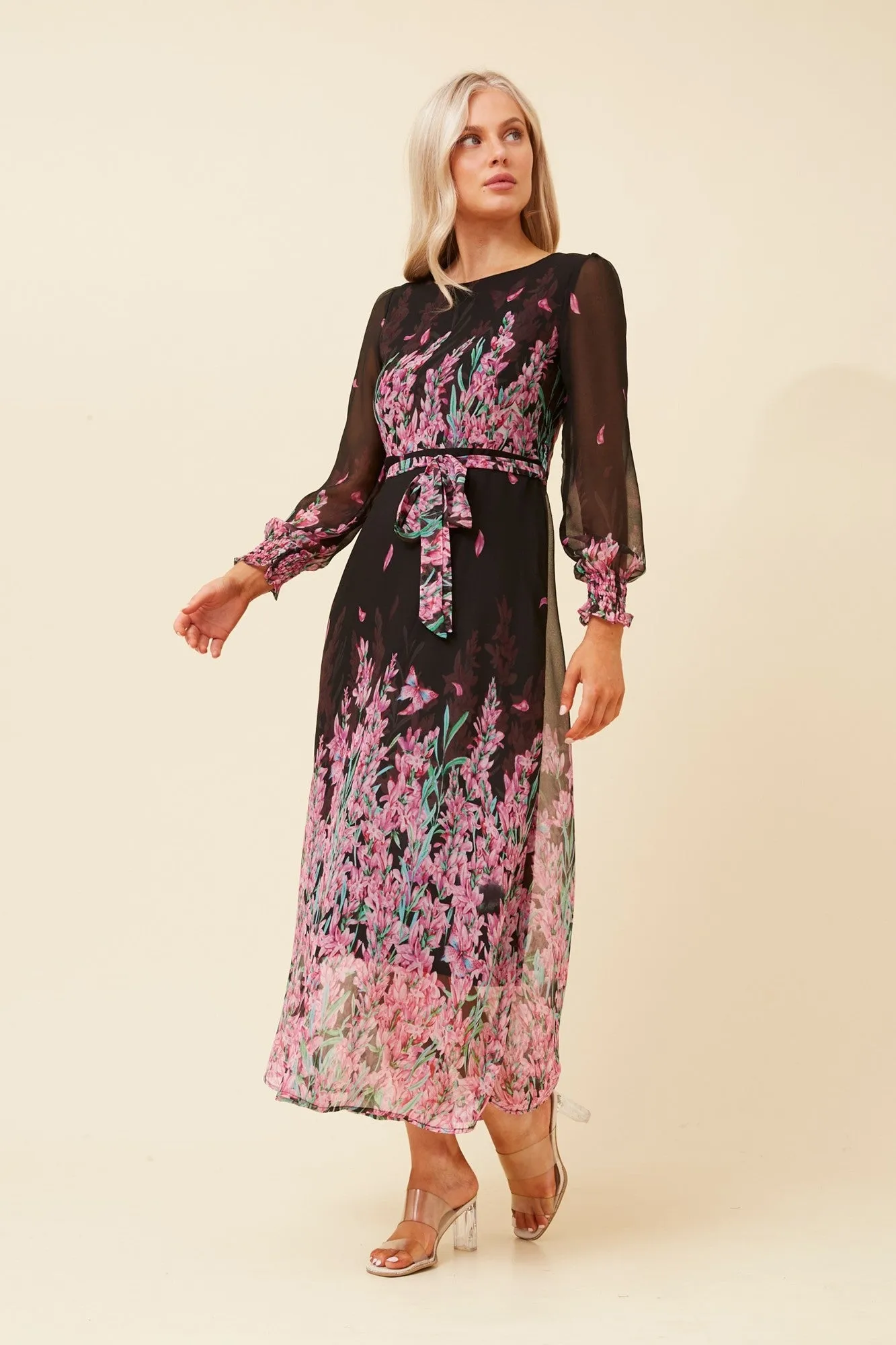 PRISCILLA FLORAL MAXI DRESS