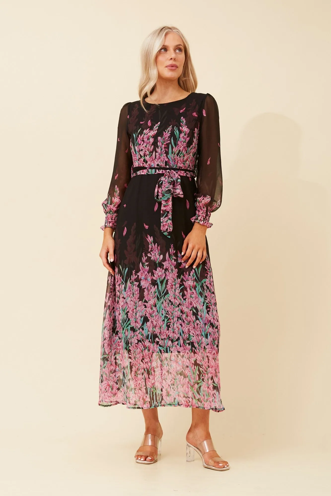 PRISCILLA FLORAL MAXI DRESS