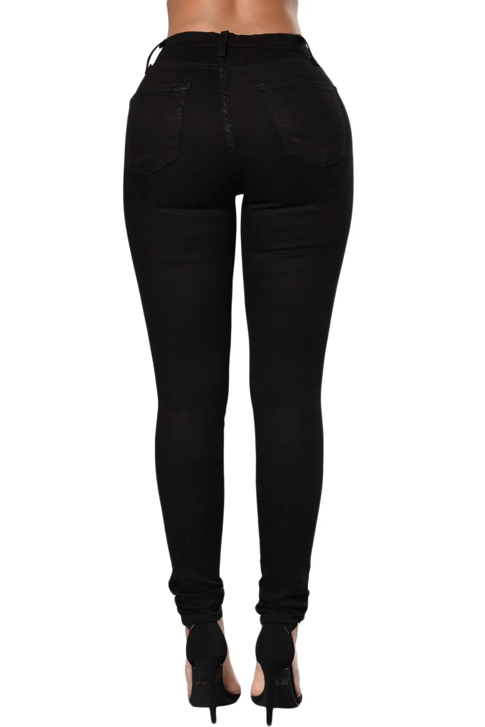 Rayla Slit Knee Denim Pants