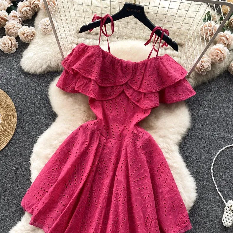 Rebecca Statement Eyelet Dress