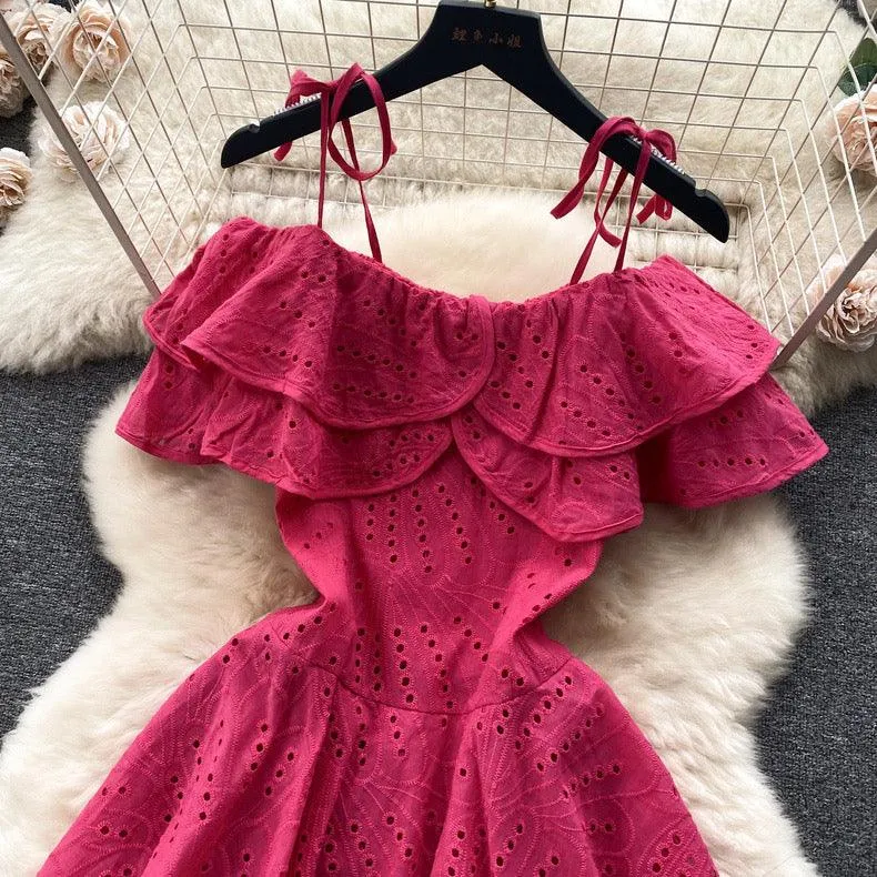 Rebecca Statement Eyelet Dress